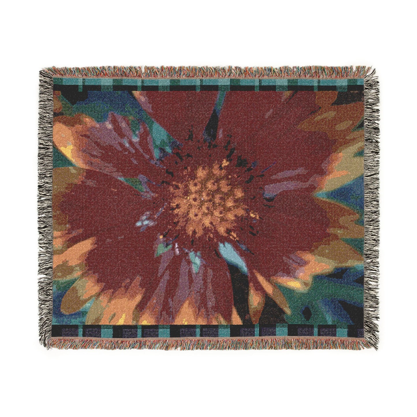 Cosmos Flower 100% Cotton Woven Blanket (3 sizes) | Made In USA