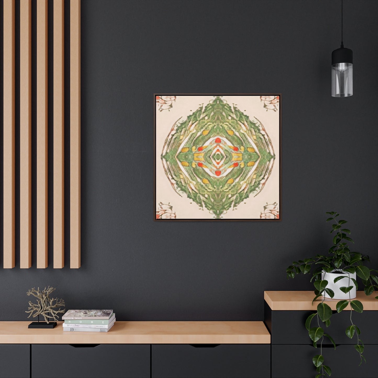 Earth Spirits Framed Canvas Print