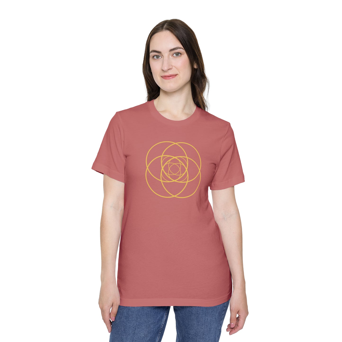 Intersecting Circles Women's T-Shirt, Made in USA