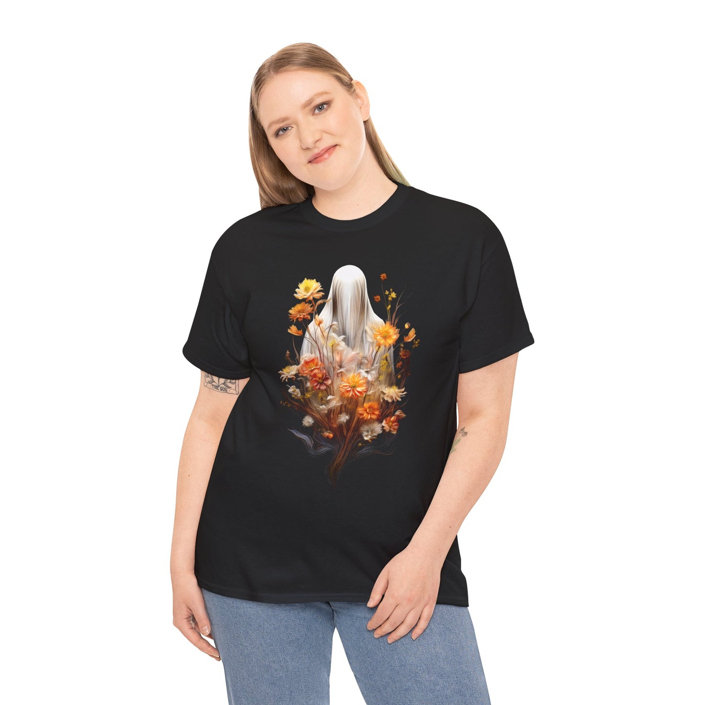 Halloween Garden Haunting Adult 100% Cotton T-Shirt