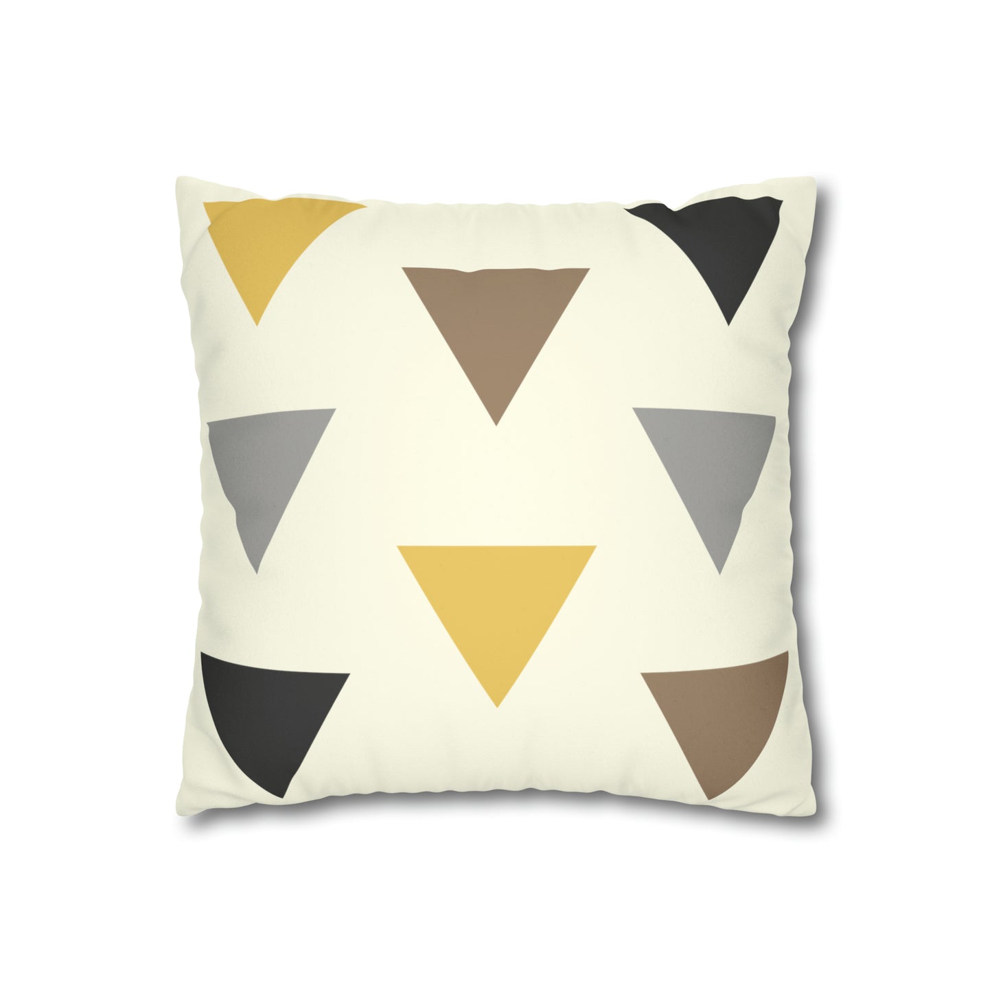 Warm Triangles Faux Suede Throw Pillow Case (multi sizes)