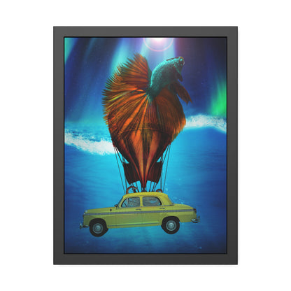 Aquamobile Taxi Service Framed Print | Surreal Art