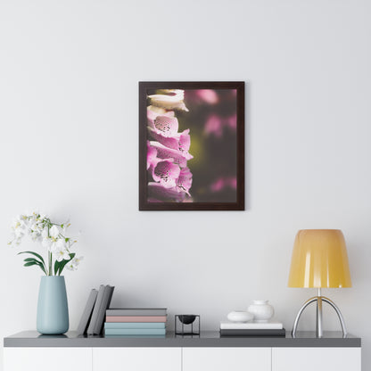 Foxglove Flowers Framed Matte Print