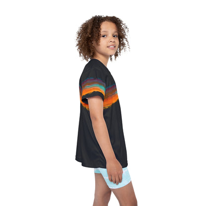 Colorful Paint Stripe Kids' Poly Tee