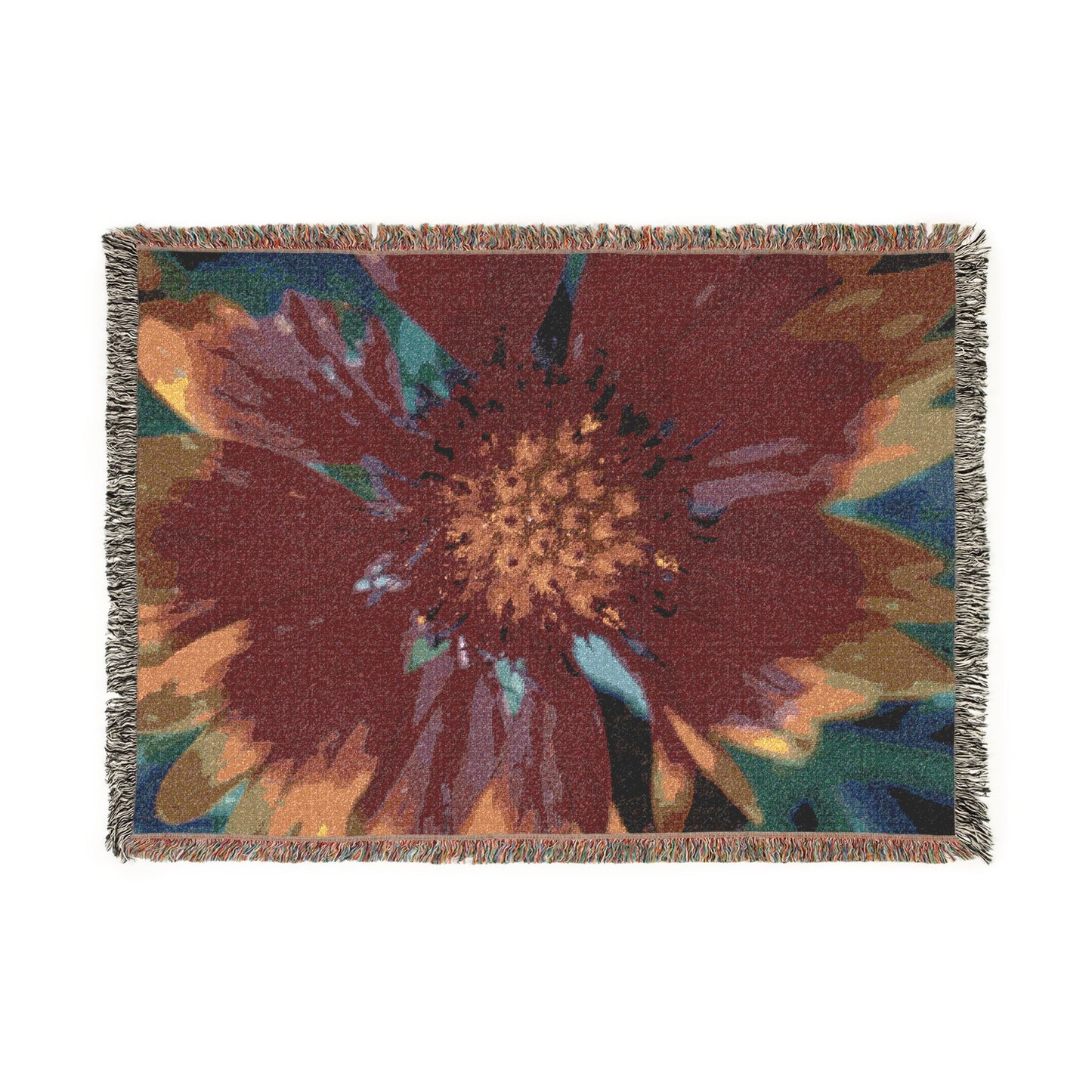 Cosmos Flower 100% Cotton Woven Blanket (3 sizes) | Made In USA