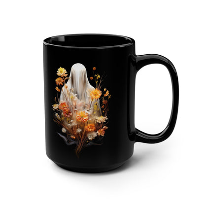 Halloween Garden Haunting 15oz Black Mug