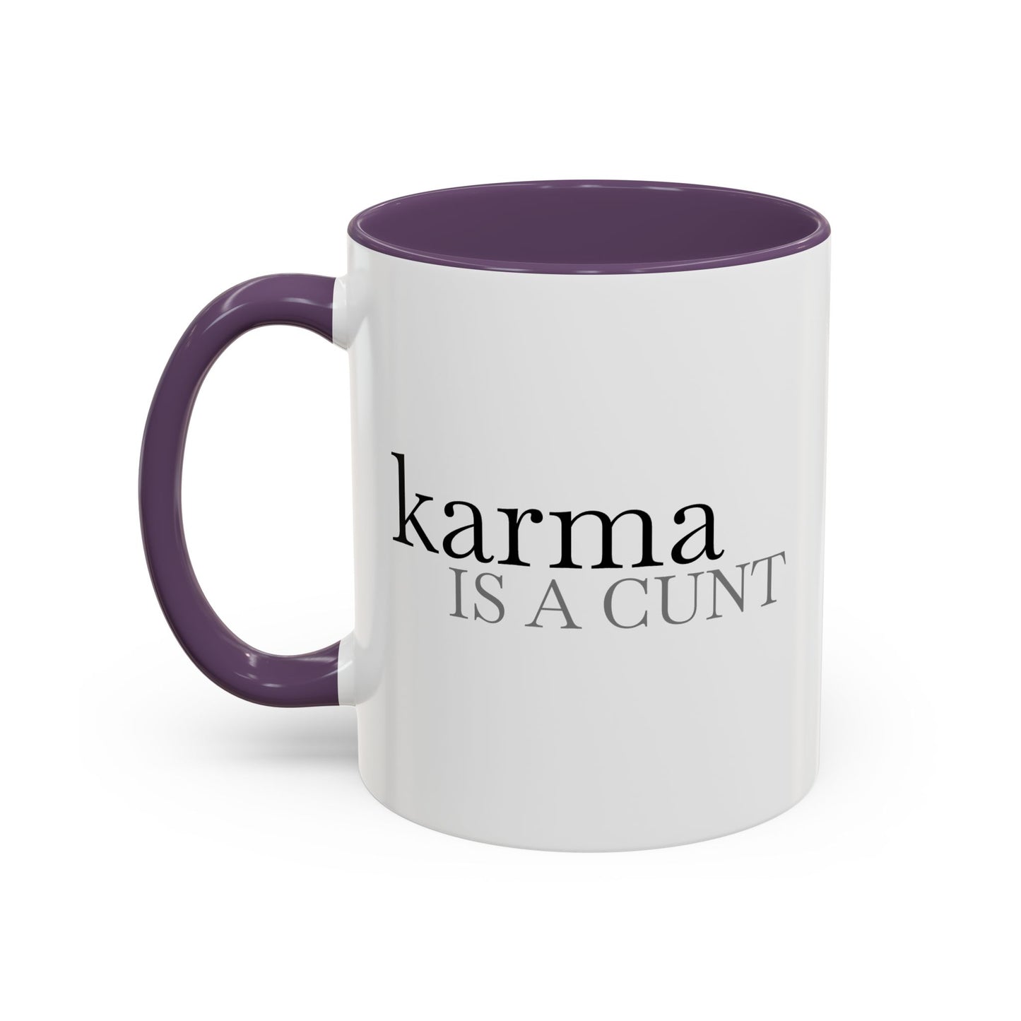 Spicy Karma Colorful Handle Ceramic Mug (11, 15oz)