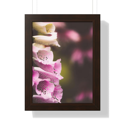 Foxglove Flowers Framed Matte Print