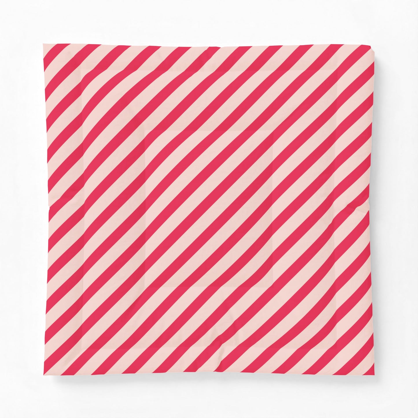 Diagonal Pink Stripes 100% Cotton Comforter