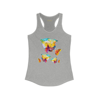 Happiness is a Painted Fish Women's Racerback Tank (multi colors)