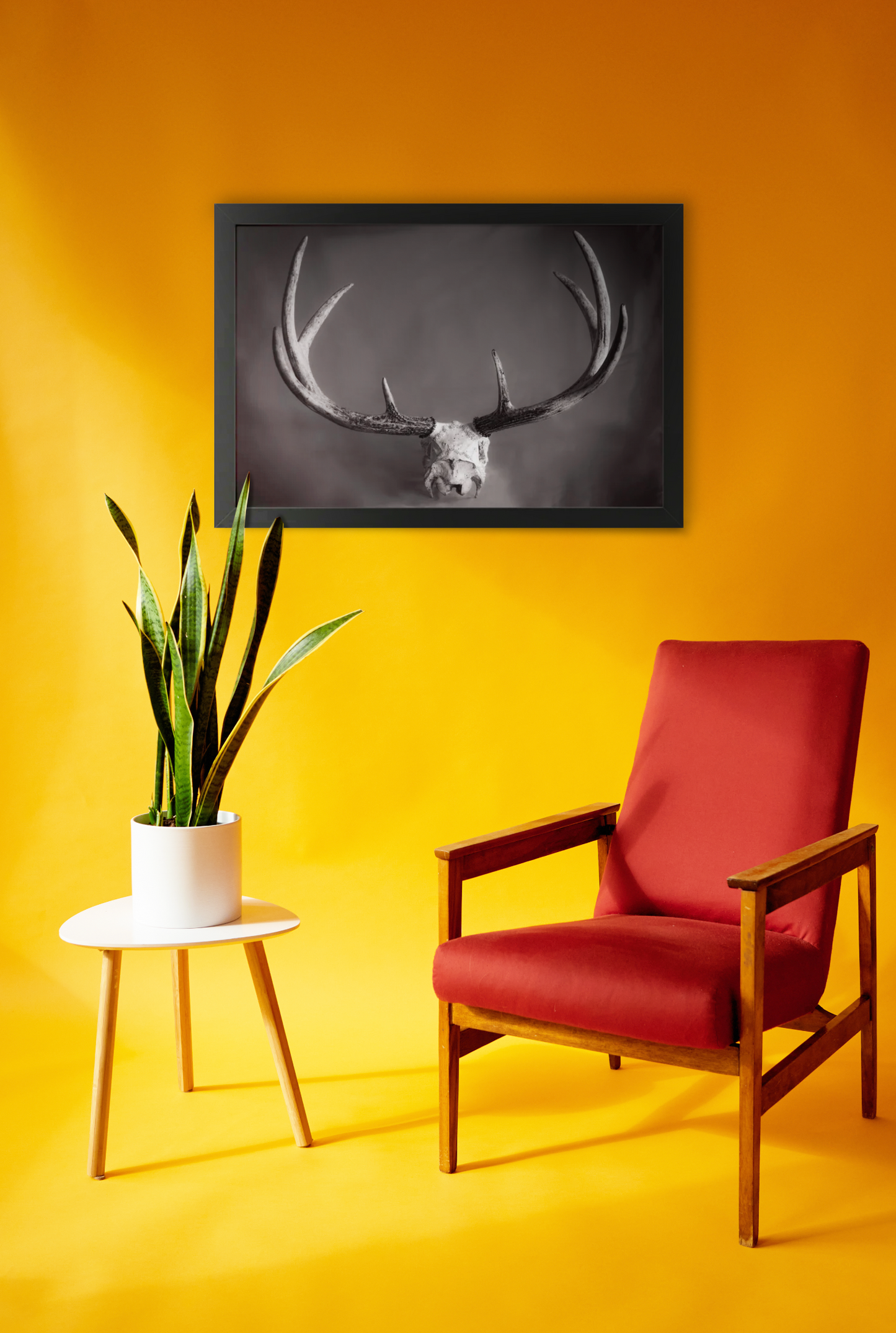 Ghosts of Deers Past Framed Matte Print