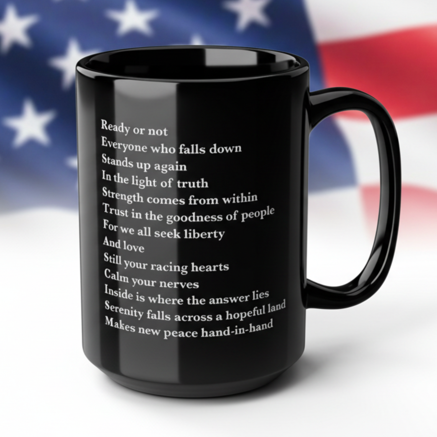 SOS Liberty 15oz Black Mug