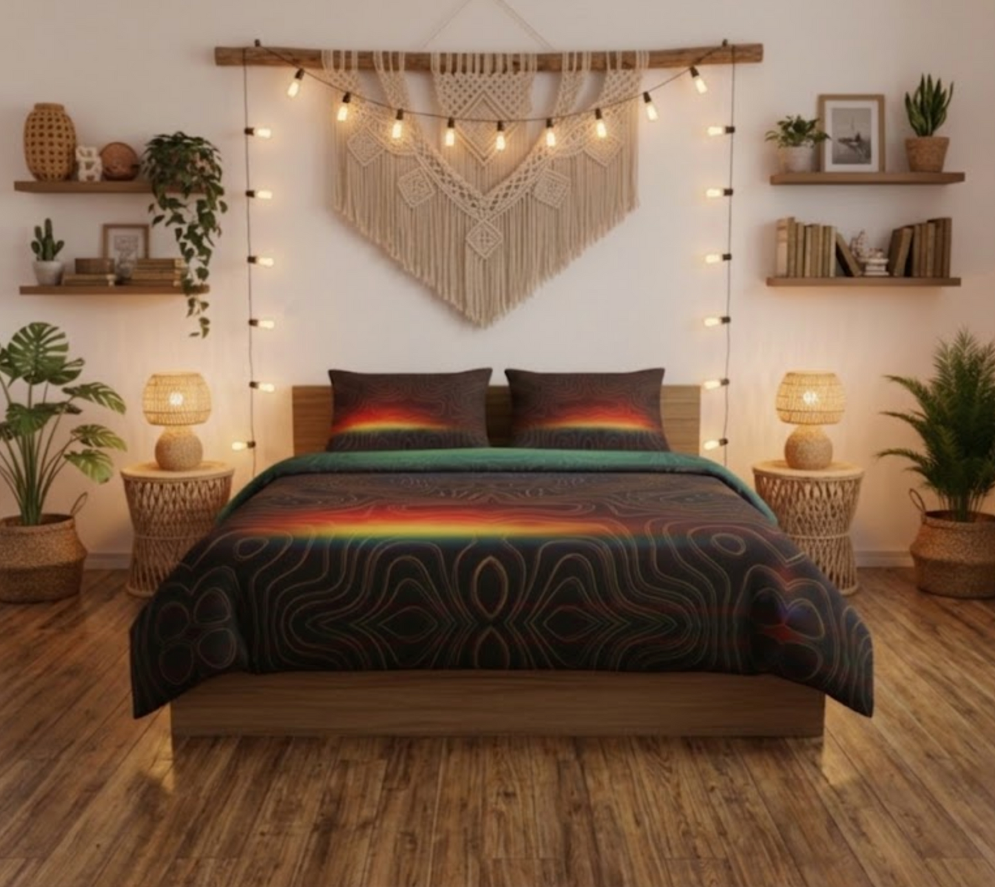 Spectral Heat Wave 100% Cotton 3-Piece Comforter Set