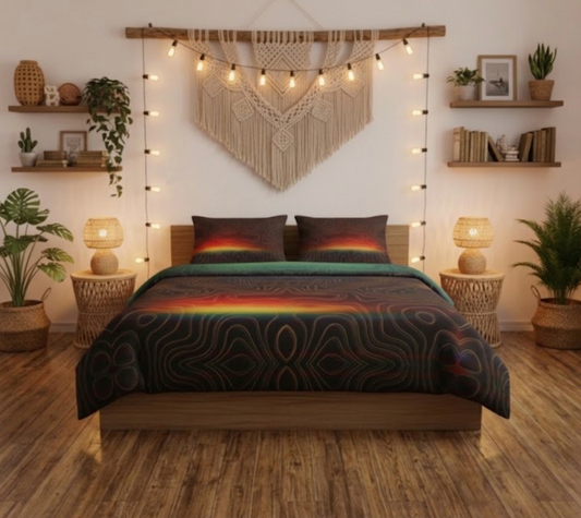 Spectral Heat Wave 100% Cotton 3-Piece Comforter Set