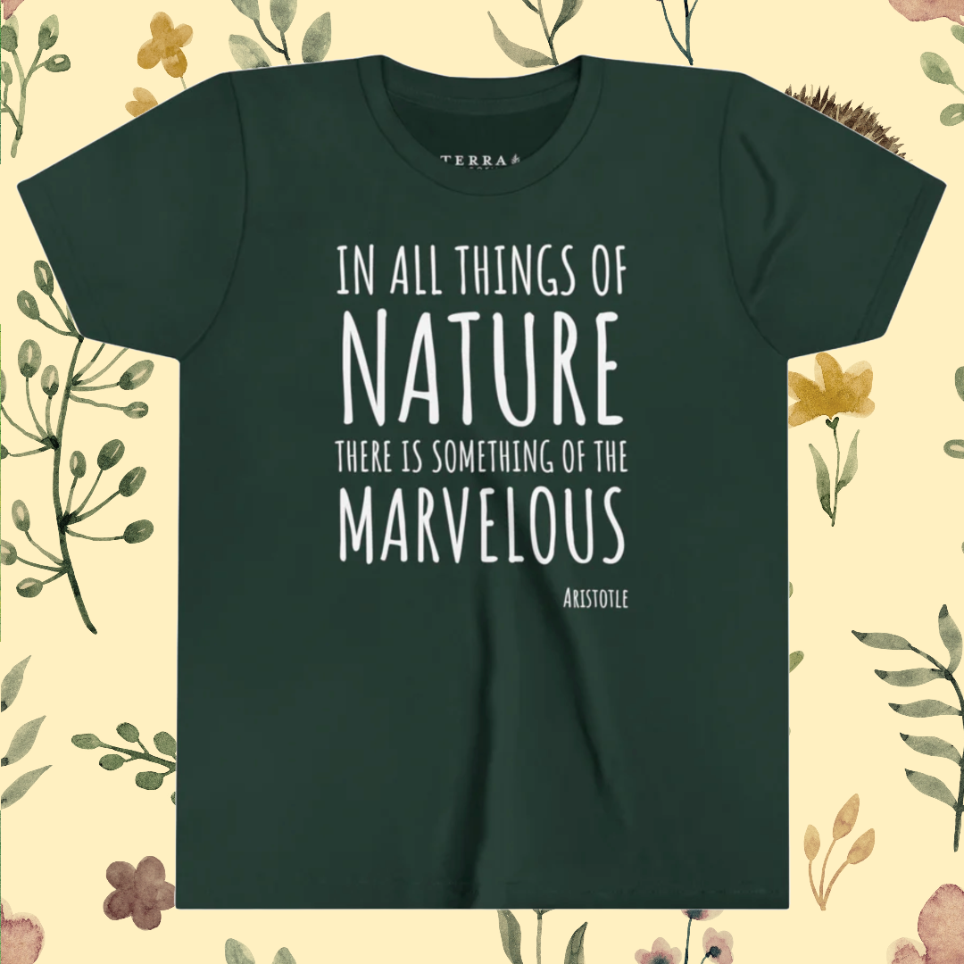 Marvelous Nature Aristotle Quote Kids' T-Shirt (multicolors)