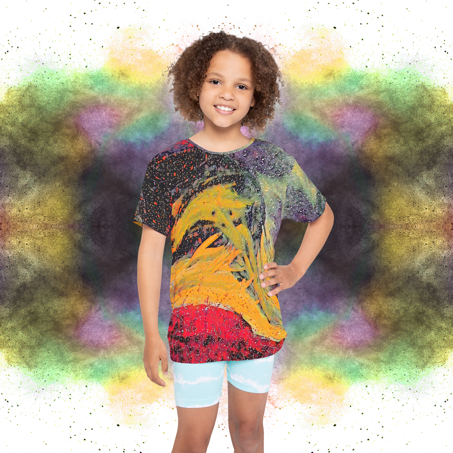 An Ocean of Color Kids' Poly Tee