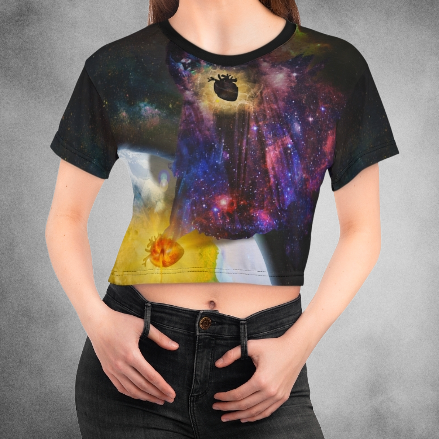 Pandora's Hope Surreal Art Crop Top