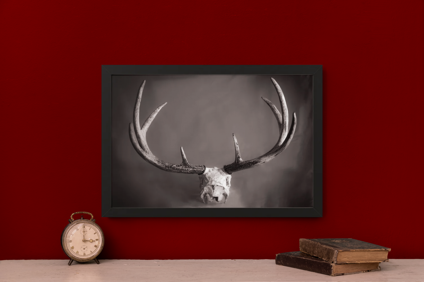 Ghosts of Deers Past Framed Matte Print