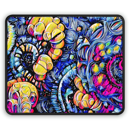 Psychedelic Time Spirals Large Mouse Pad