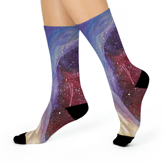 Plato's Cave Painting Crew Socks