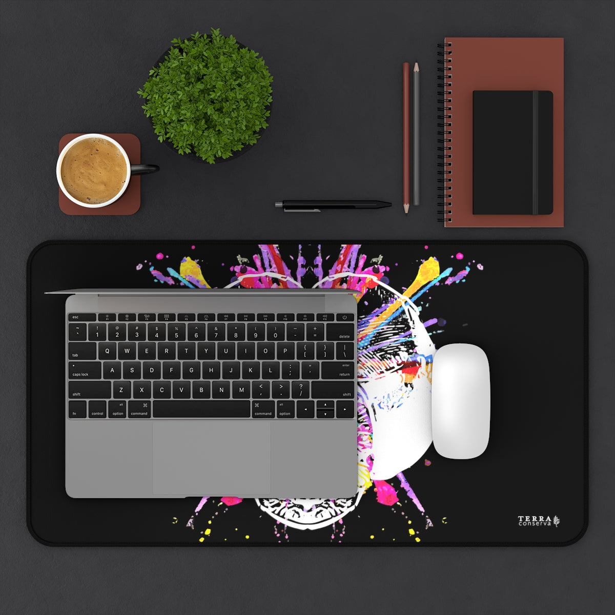 Dragonfly Color Explosion Full-Size Gaming Mousepad