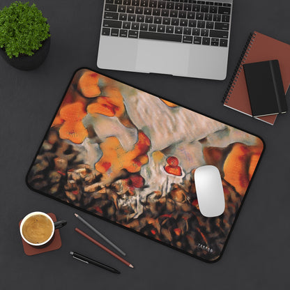 Burnt Umber Rocks Full-Size Gaming Mousepad