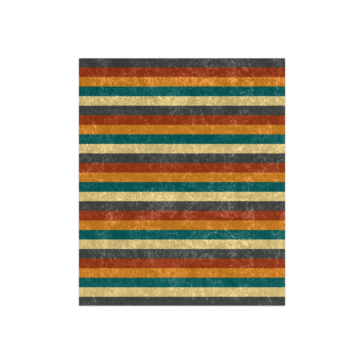 Cool Autumn Stripes Crushed Velvet Blanket