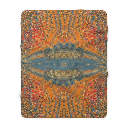 Parallel Sunsets Sherpa Fleece Blanket