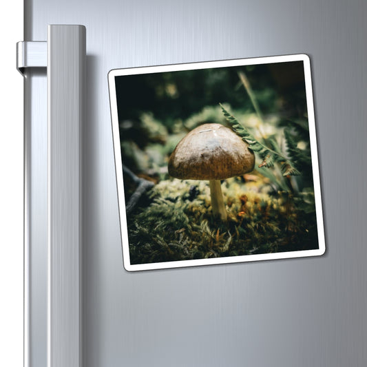 Mossy Mushroom House Magnet