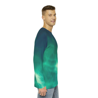 Electric Green Light Men's Long Sleeve Shirt