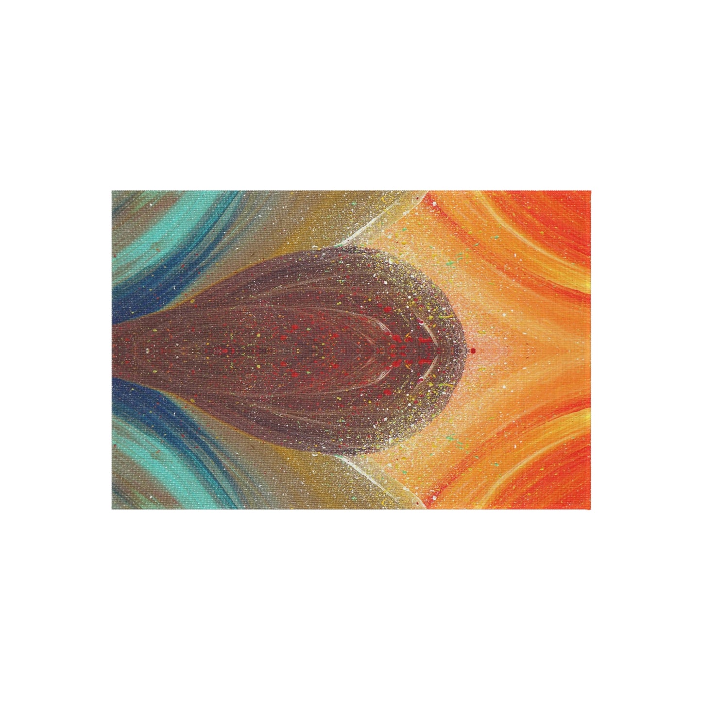 Flow of Magnetism Painting Outdoor Rug