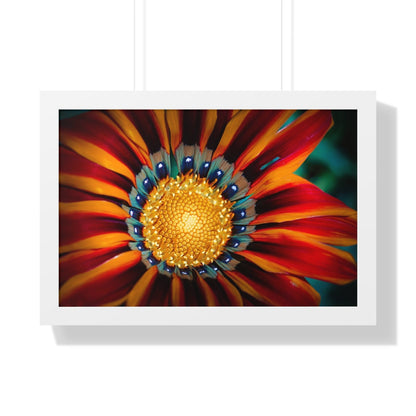 Vibrant Macro Flower Framed Matte Print