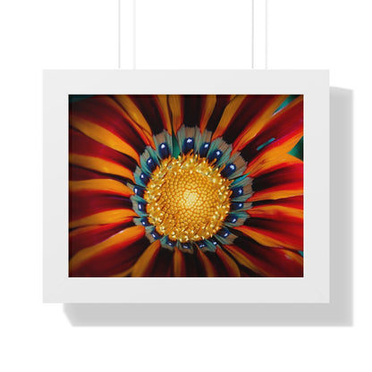 Vibrant Macro Flower Framed Matte Print