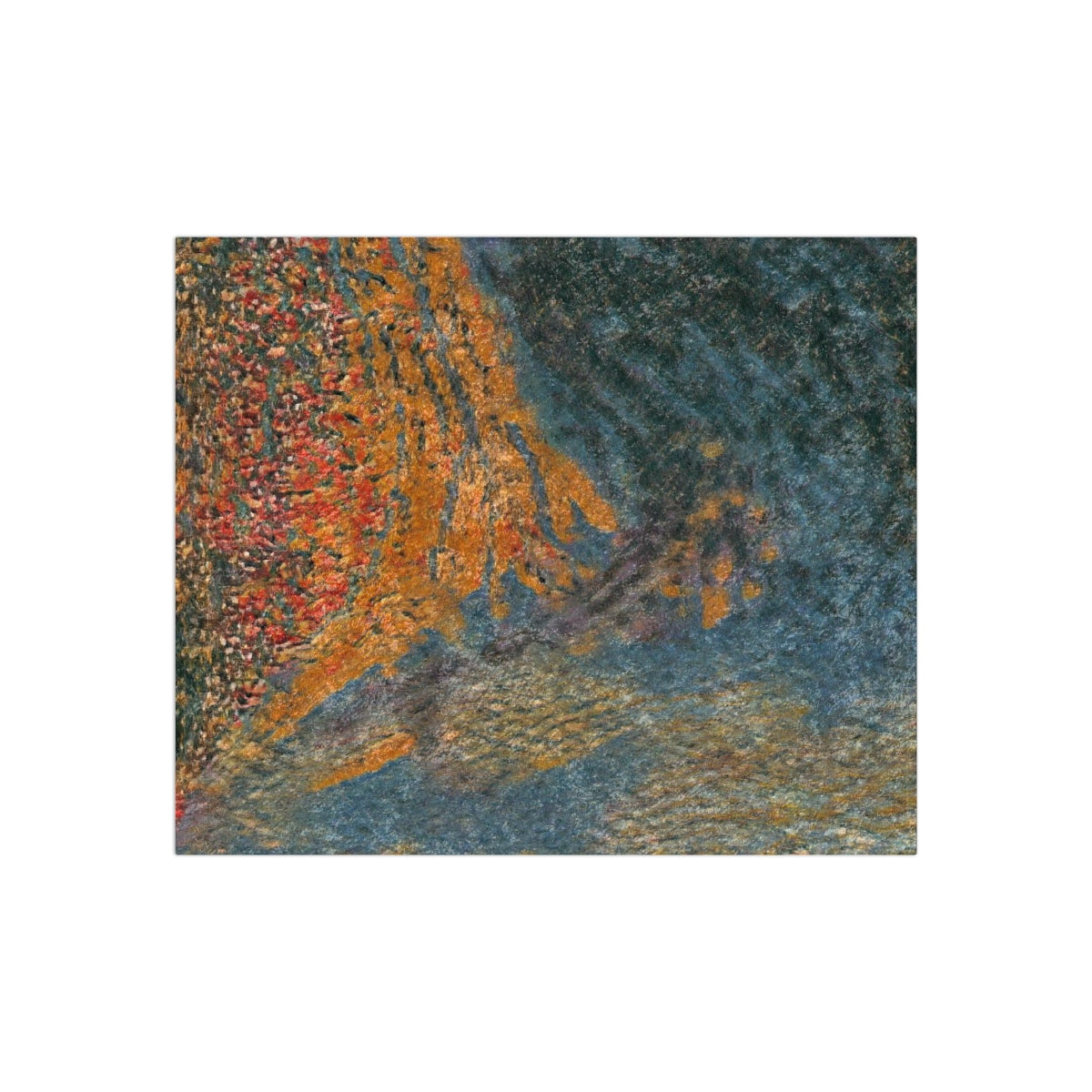 The Colors of Sunset Crushed Velvet Blanket