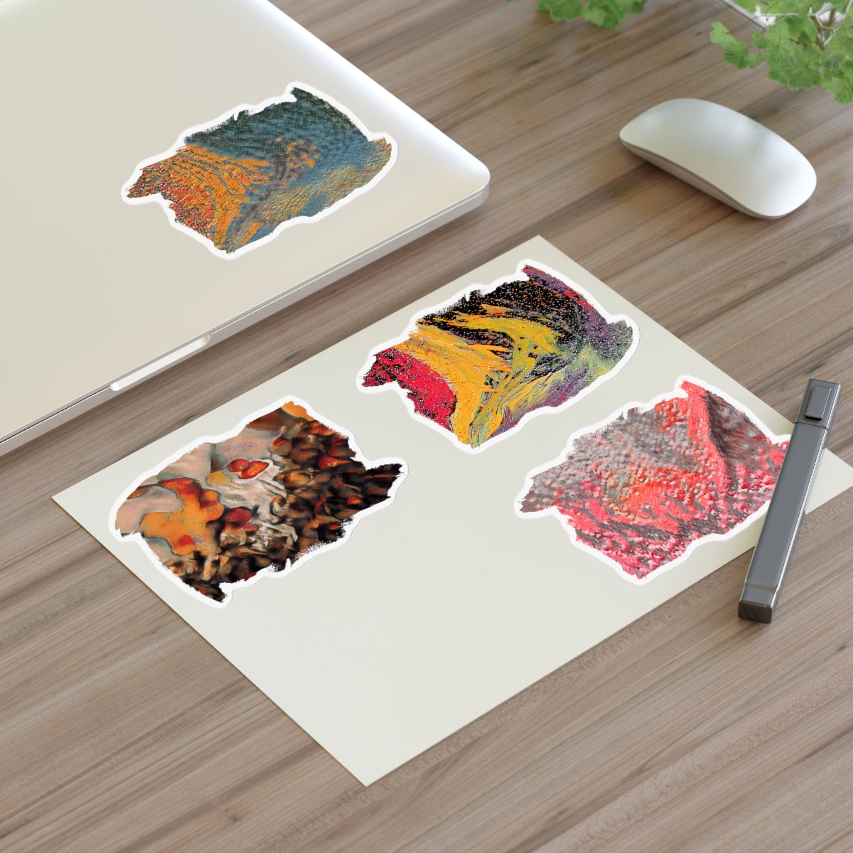 Abstract Painting Vinyl Stickers (multi size)