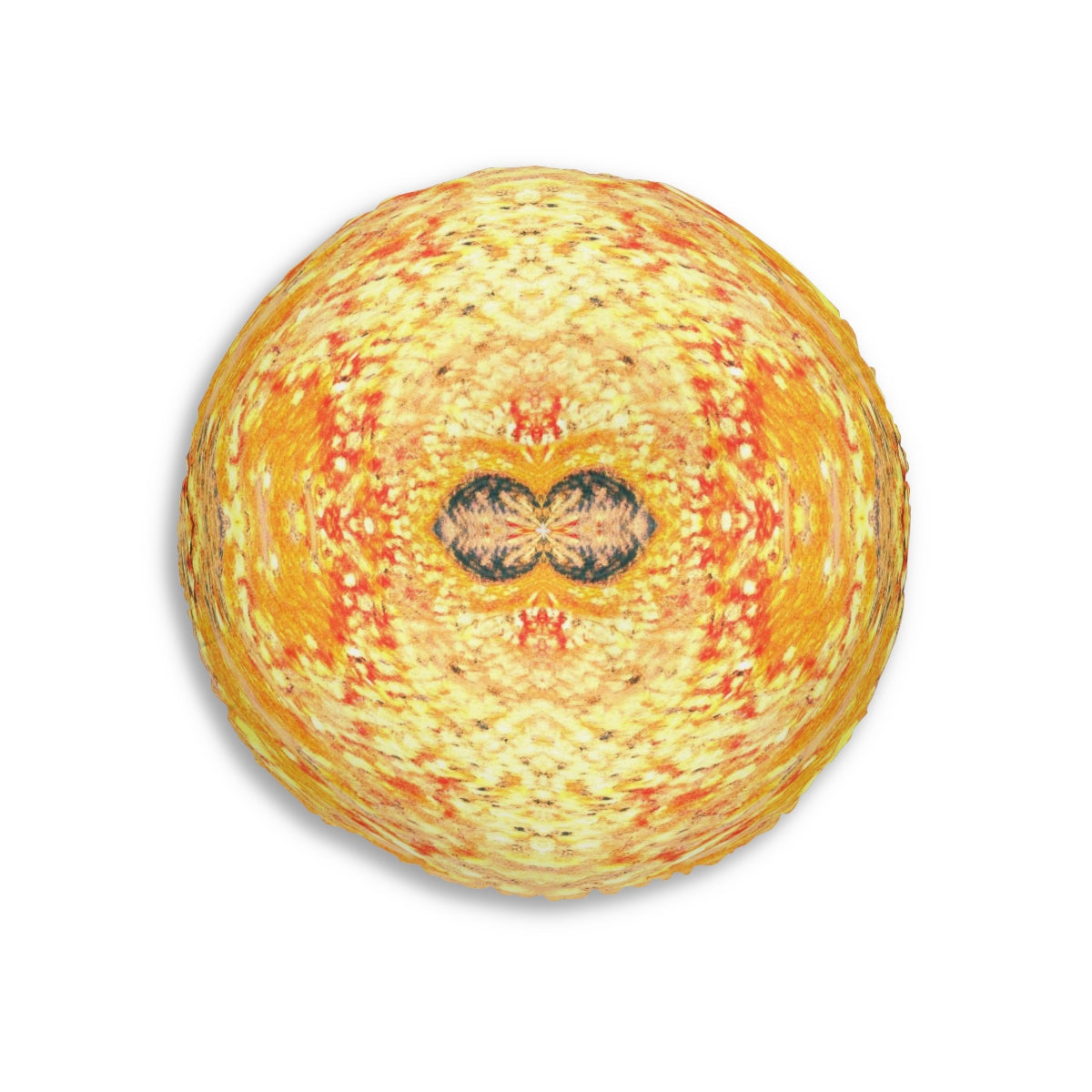 Fire Spirits Tufted Floor Pillow, Round