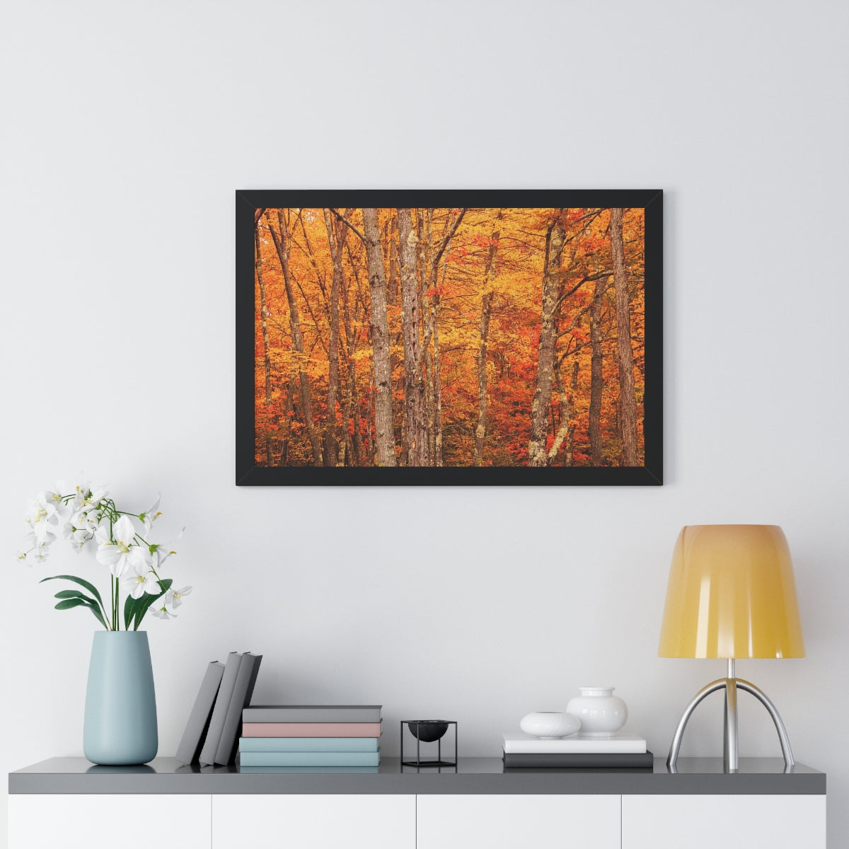 Forest of Autumn Colors Framed Matte Print