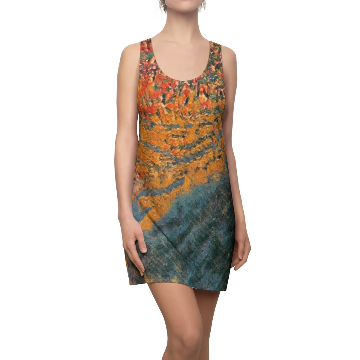 The Colors of Sunset Painting Slinky Women's Racerback Dress