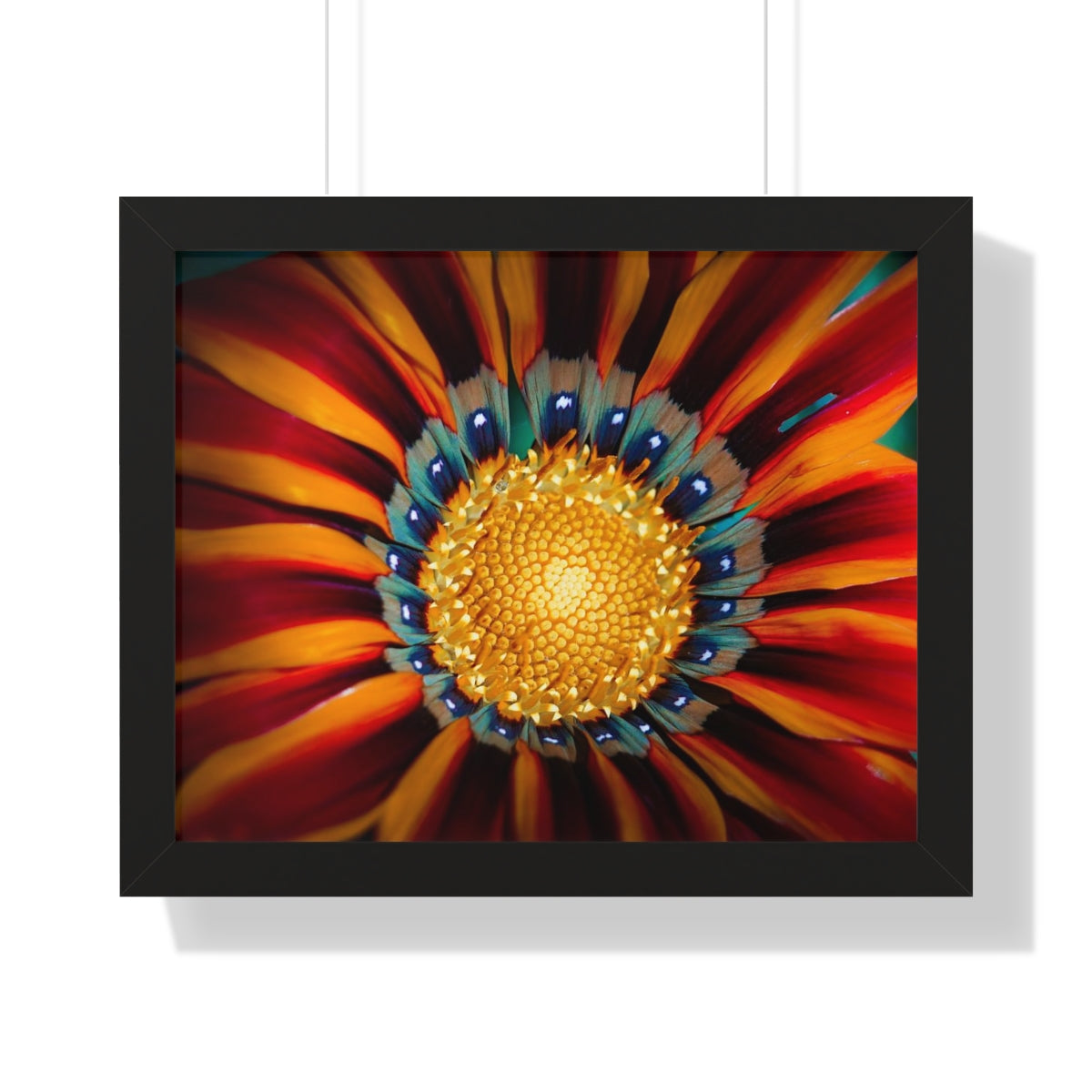 Vibrant Macro Flower Framed Matte Print