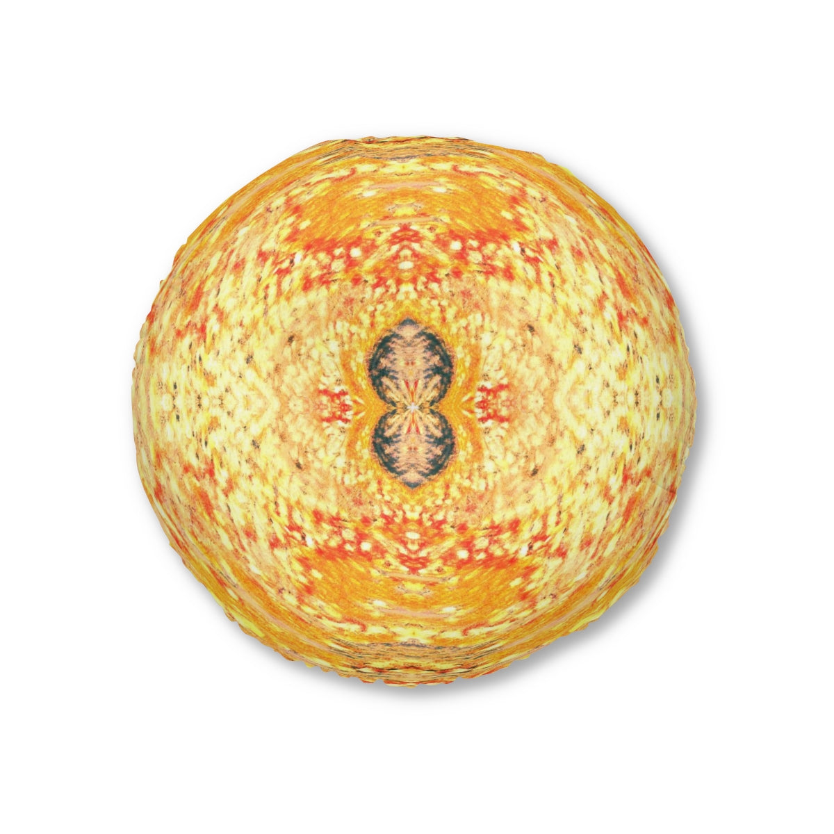 Fire Spirits Tufted Floor Pillow, Round