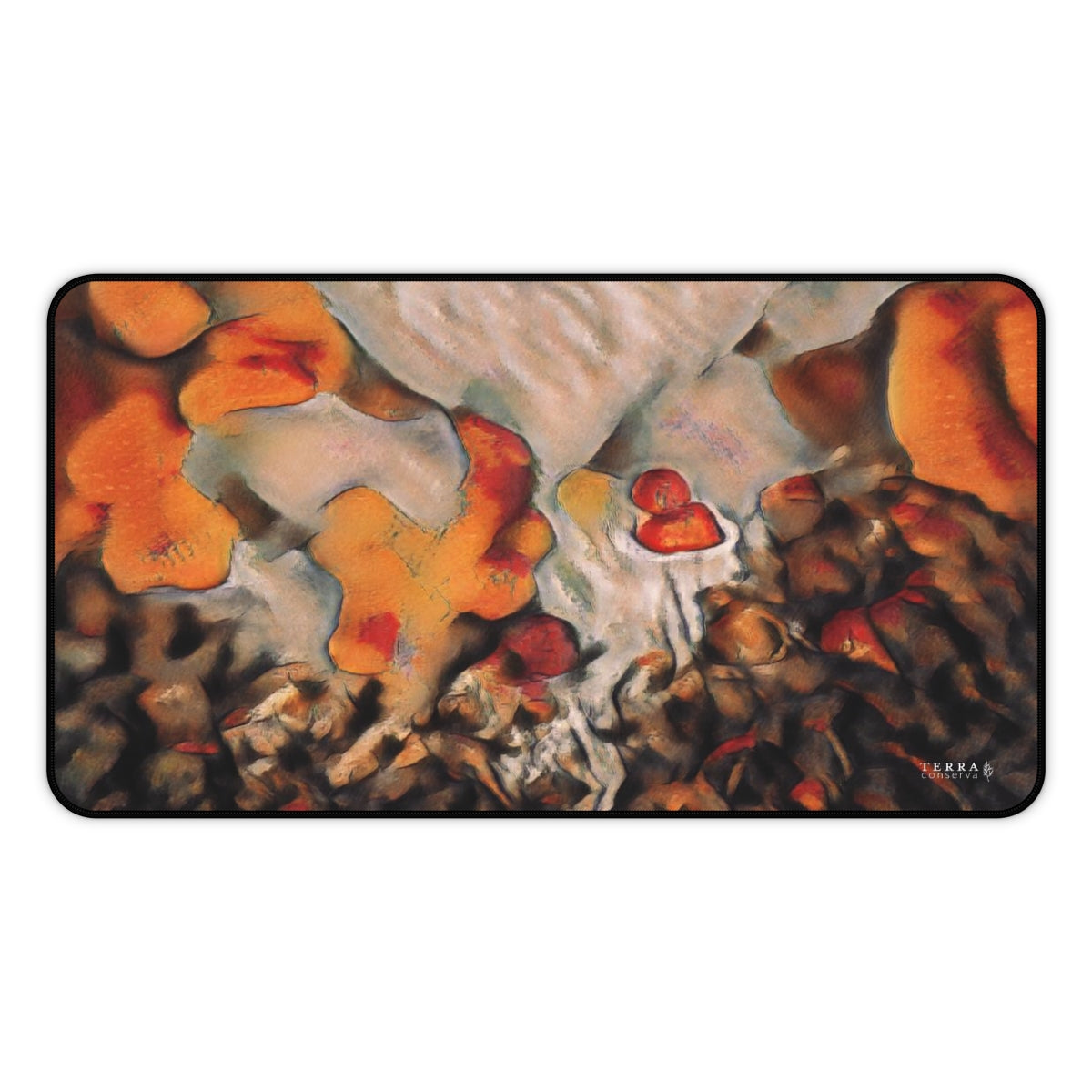 Burnt Umber Rocks Full-Size Gaming Mousepad