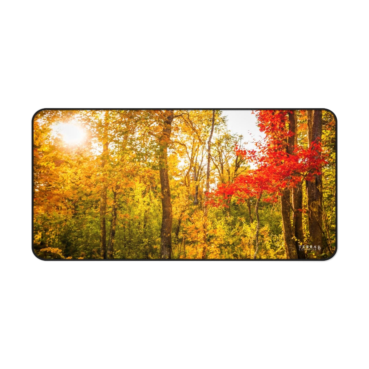 Happy Autumn Sun Full-Size Gaming Mousepad