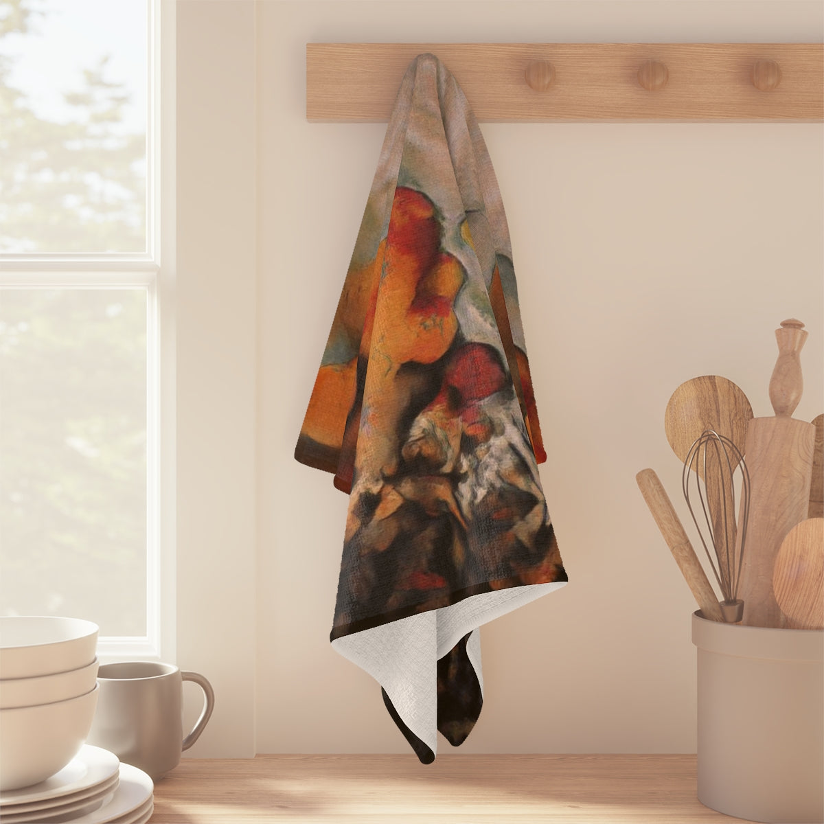 Burnt Umber Rocks Soft Kitchen Towel