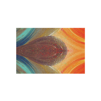 Flow of Magnetism Painting Outdoor Rug