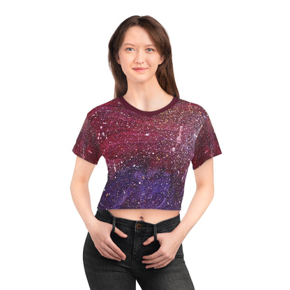 Plato's Cave Painting Cropped Tee