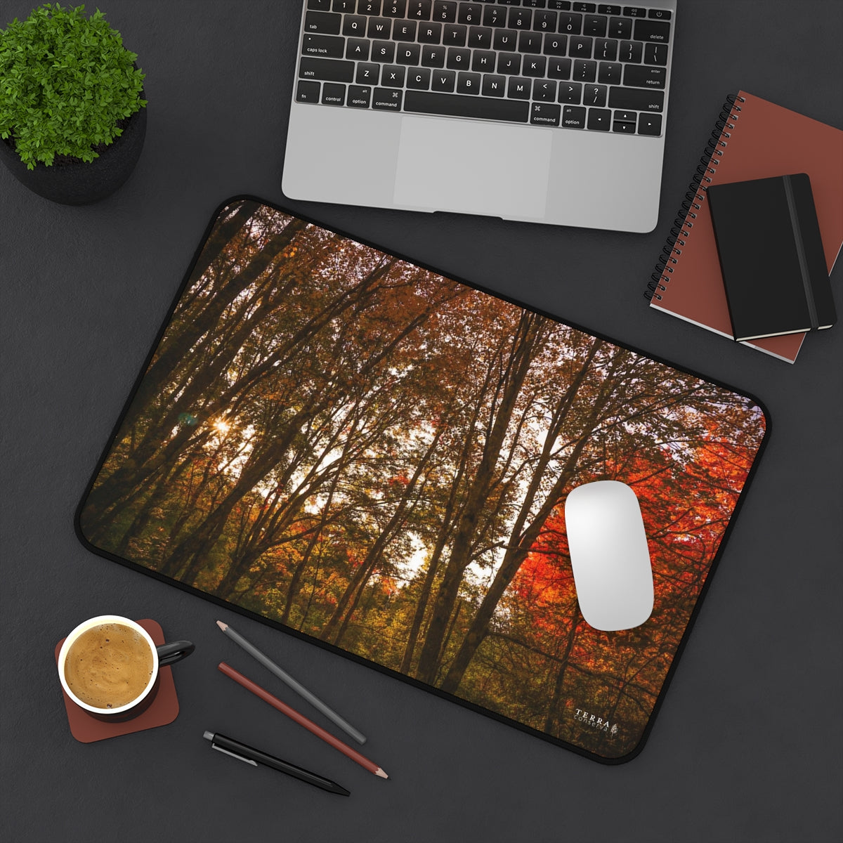 Forest Titans in Autumn Full-Size Gaming Mousepad