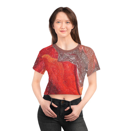 Waves of Creation Painting Cropped Tee