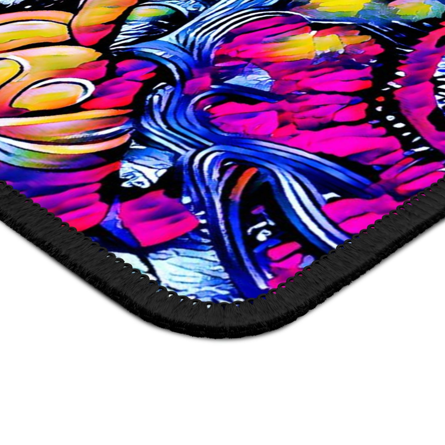 Psychedelic Time Spirals Large Mouse Pad