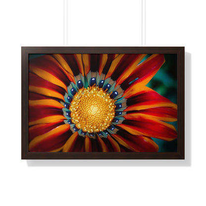 Vibrant Macro Flower Framed Matte Print