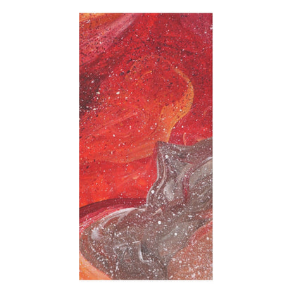 Waves of Creation Painting Faux Mink Bath Towel